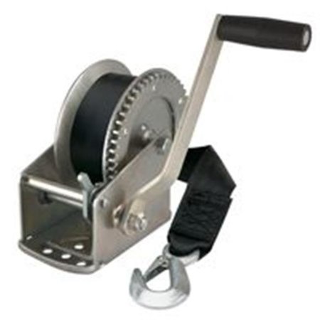 REESE TOWPOWER REESE TOWPOWER 74329 Hand Winch With Strap & Hook; 1500 Lbs Capacity 6236657